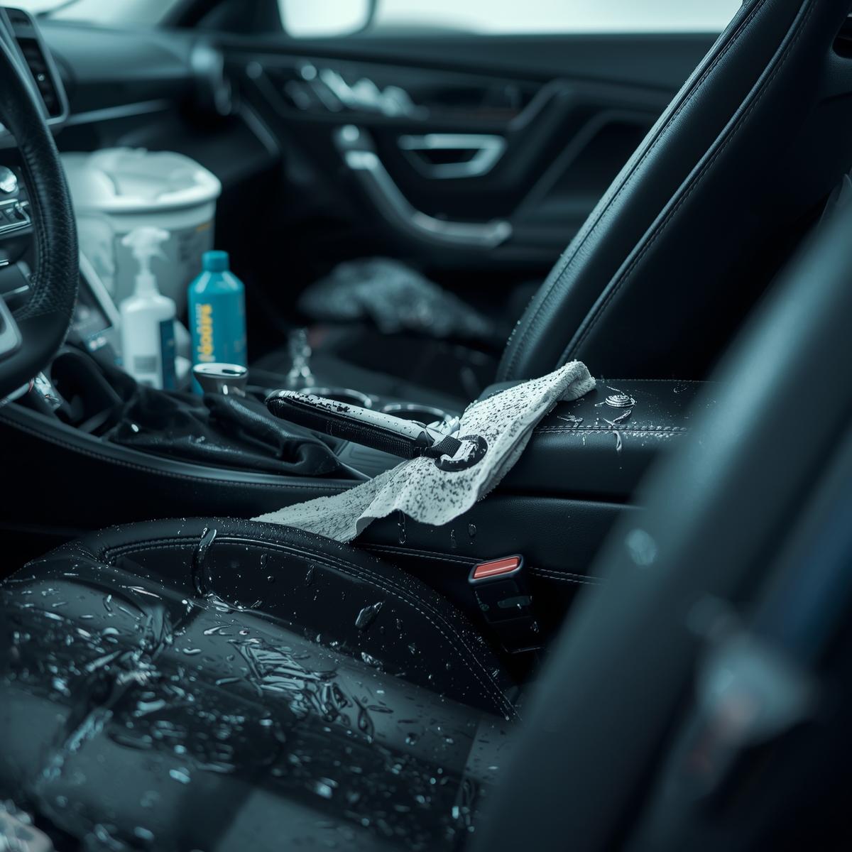 Hand washing car exterior at Squezlaxsyxar in Carmel Indiana